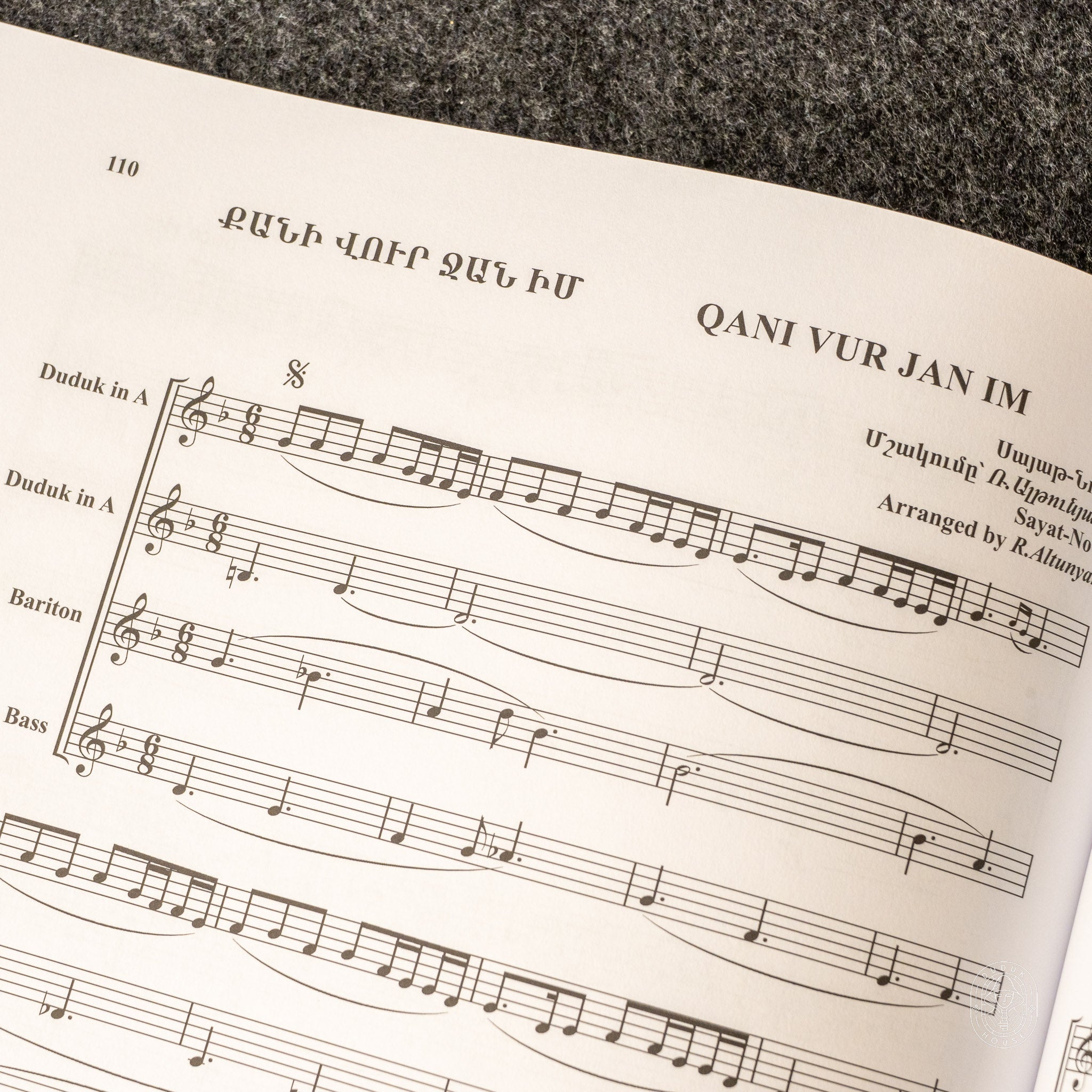 Arrangements for Duduk Quartet - Georgy Minasov- Dudukhouse-