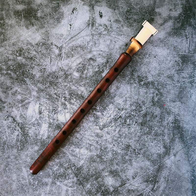 Wild Apricot Duduk in A by GGA — showing the natural grain of aged apricot wood